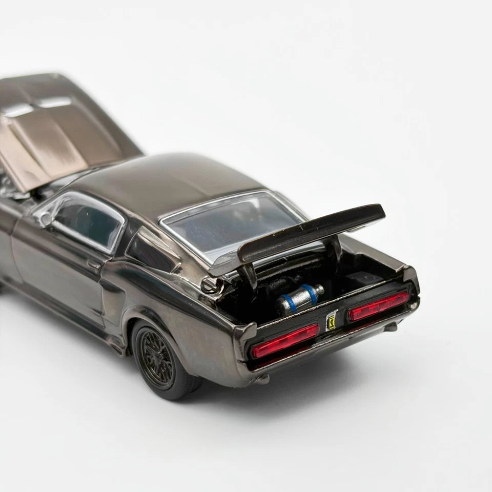 POPRACE 1/64 SHELBY MUSTANG GT500 DARK CHROME PRDC004