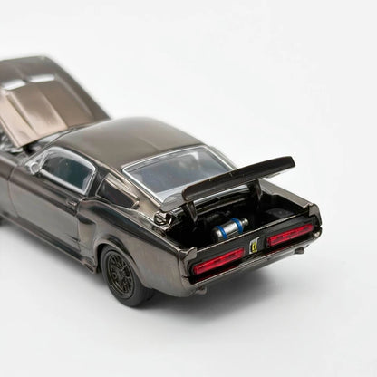 POPRACE 1/64 SHELBY MUSTANG GT500 DARK CHROME PRDC004