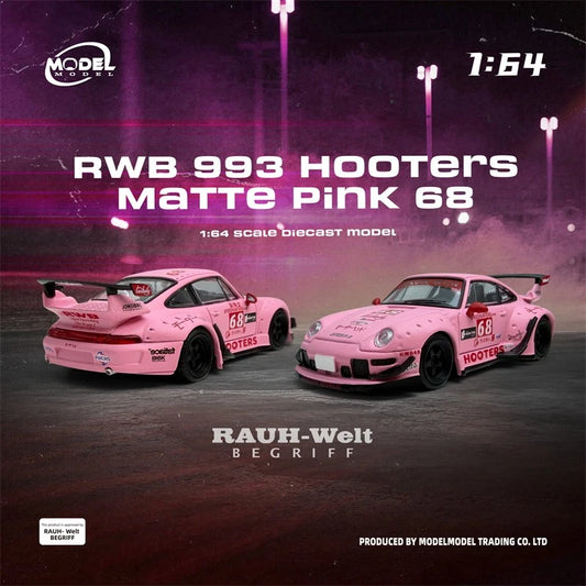 MODELMODEL 164 RWB 993 Hooters Matte Pink 68 (Blister Pack) MM64-RWB993-013