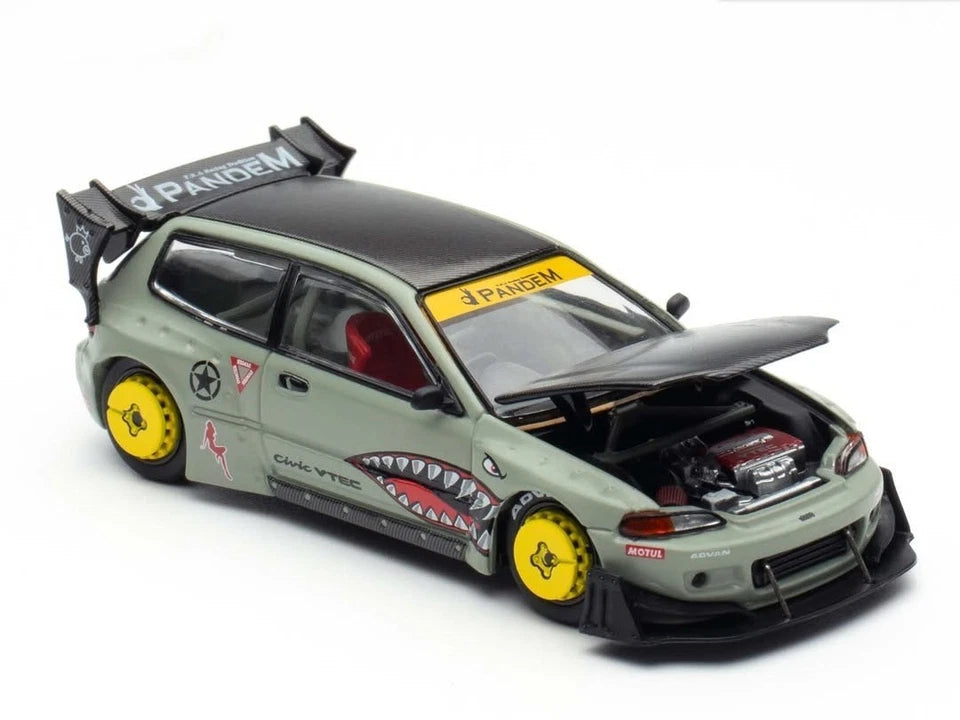 POP RACE PANDEM CIVIC EG6 “SHARKMOUTH” (PR64-383)  2025 Indonesia Diecast Expo