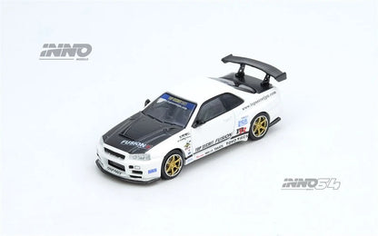 INNO64 GT-R (R-34)  TOP SECRET R34 White 1:64 SCALE