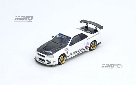 INNO64 GT-R (R-34)  TOP SECRET R34 White 1:64 SCALE