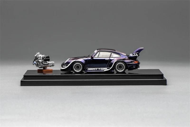 (COMING SOON) Motorhelix 164 RWB 993 Army Girl with magnetic air-cooled engine M62205