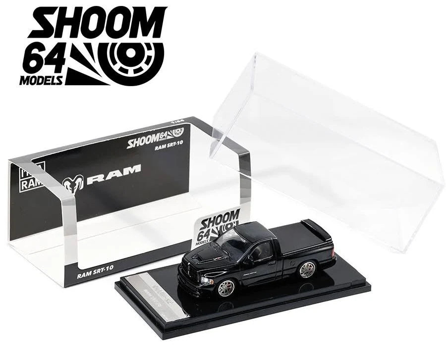 Shoom64 1:64 Black - 2003 Dodge Ram Srt-10 Pickup Truck
