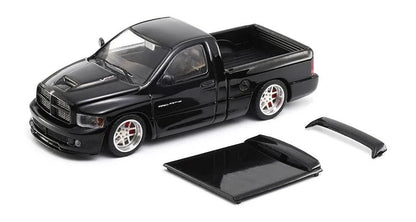 Shoom64 1:64 Black - 2003 Dodge Ram Srt-10 Pickup Truck