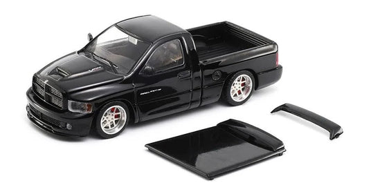 Shoom64 1:64 Black - 2003 Dodge Ram Srt-10 Pickup Truck